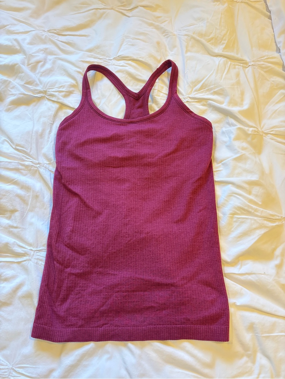 Women’s Ribbed Racerback Tank Top - Berry